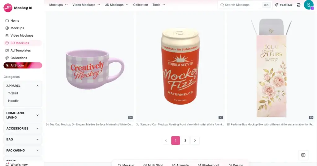mockey ai best 3d mockup generator
