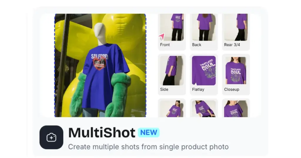 multi shot from single product photo