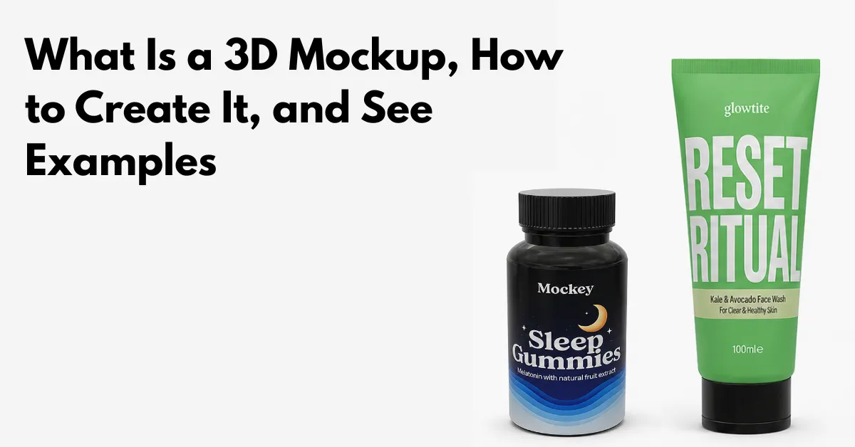 what is a 3d mockup with examples