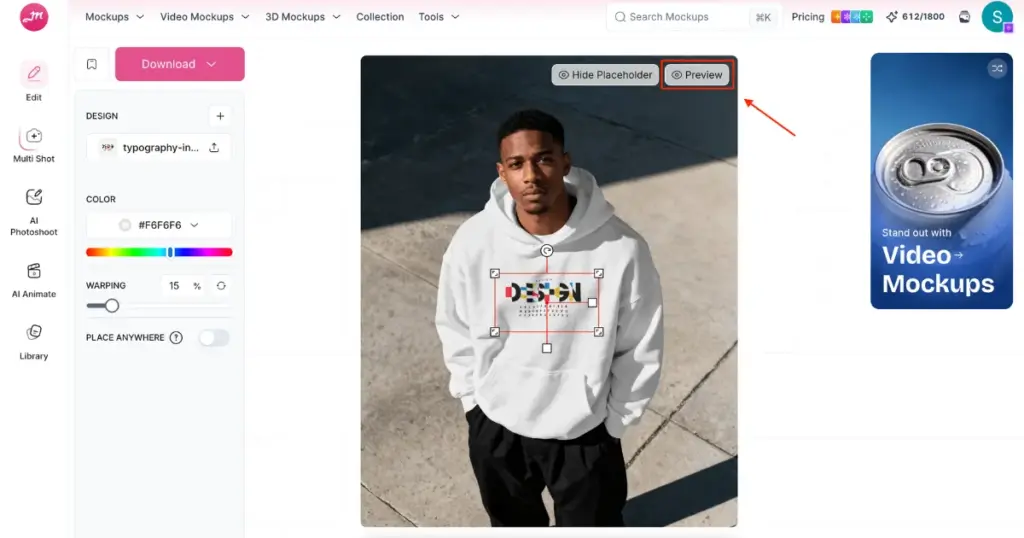 use preview feature to finalize