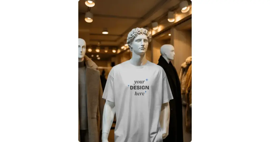 mannequin mockup of a t-shirt