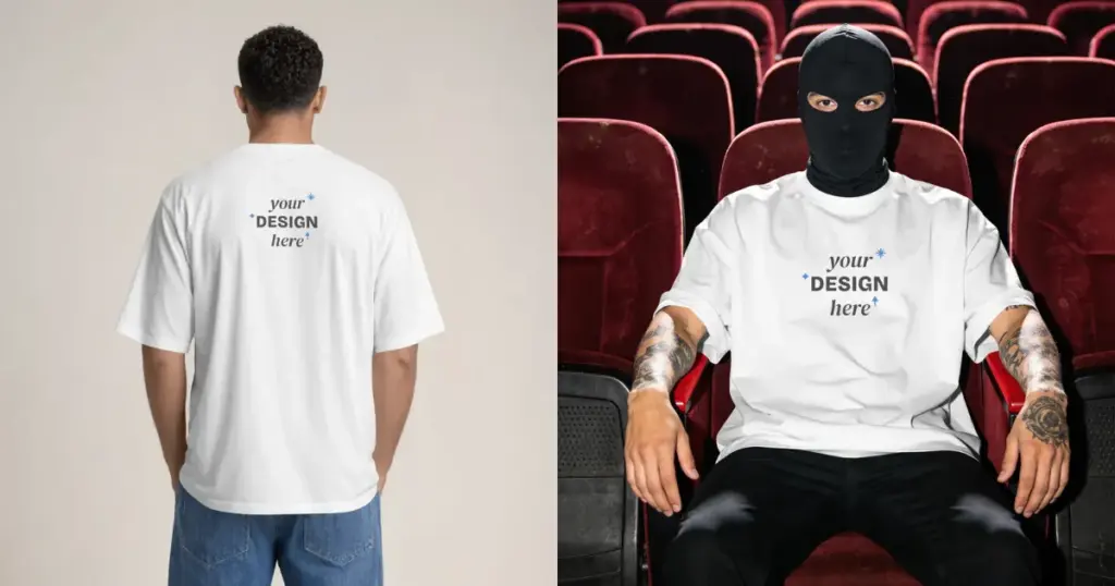 use on model t-shirt mockup
