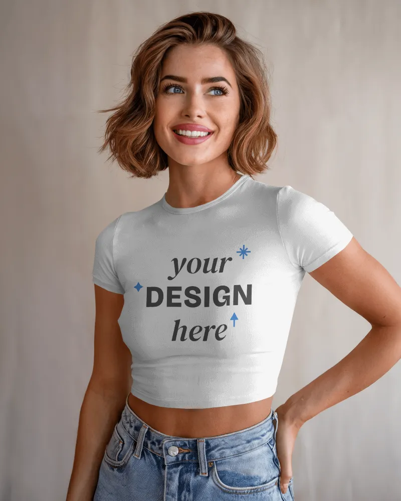 bright studio crop top-mockup