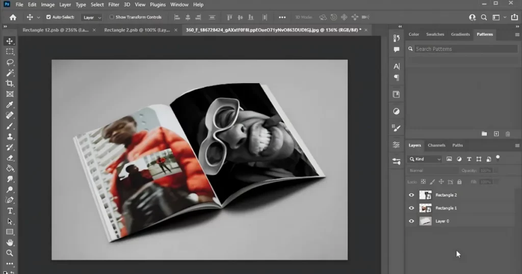 repeat these steps for other pages on how to make a magazine mockup in photoshop