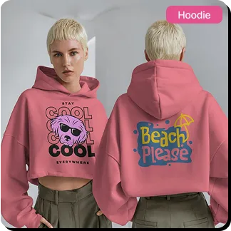 Custom front and back hoodie mockup