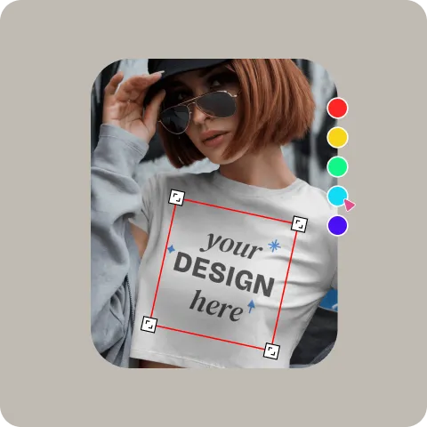 Customize Crop Top Mockup