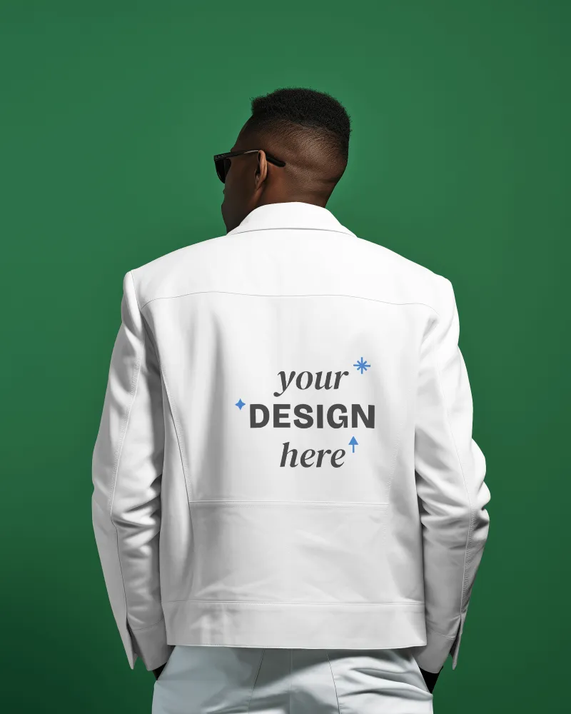 back jacket mockup