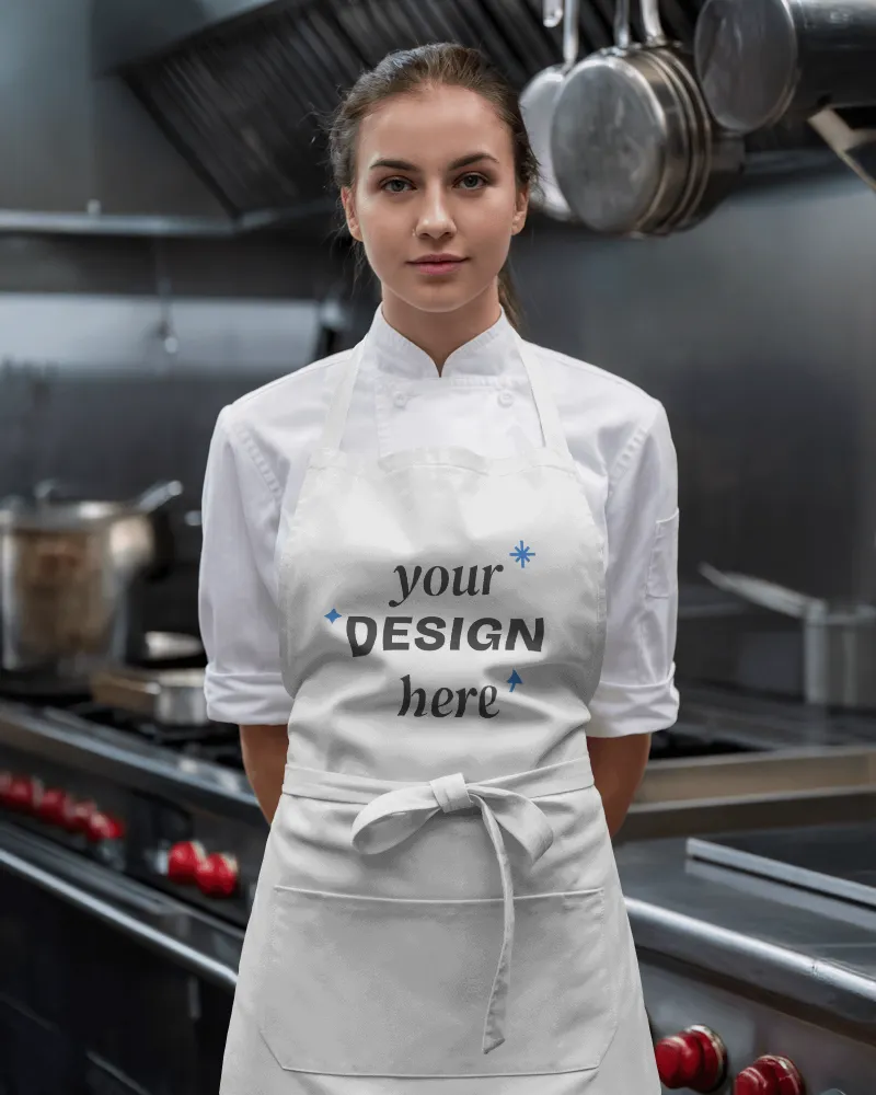 chef apron mockup