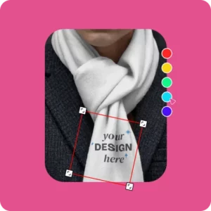 customize Scarf Mockup