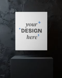 monochrome Canvas Mockup