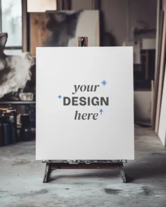 rustic art Canvas Mockup