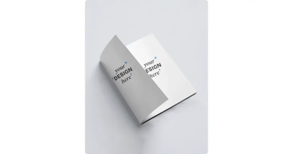 a cracked open a4 brochure template