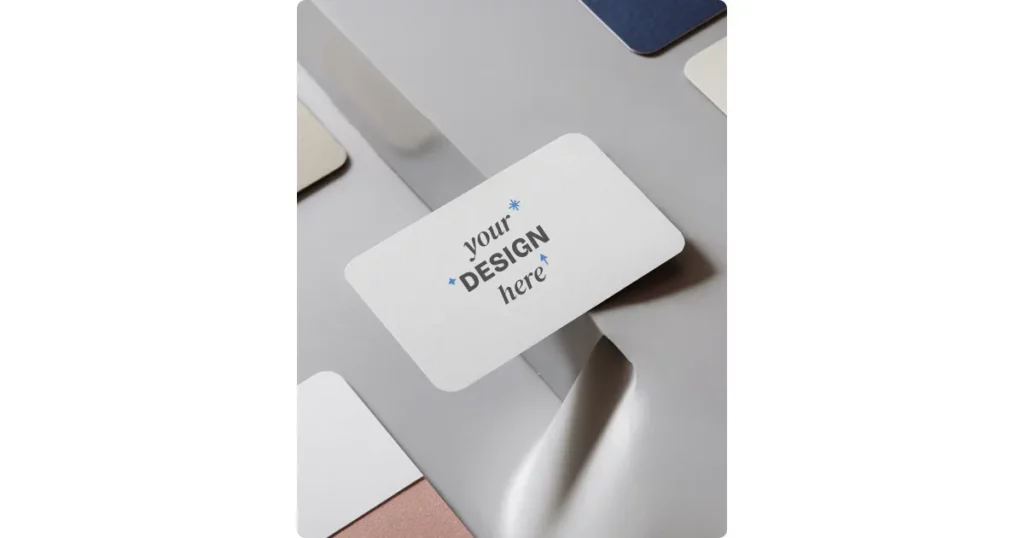 blank business card mockups