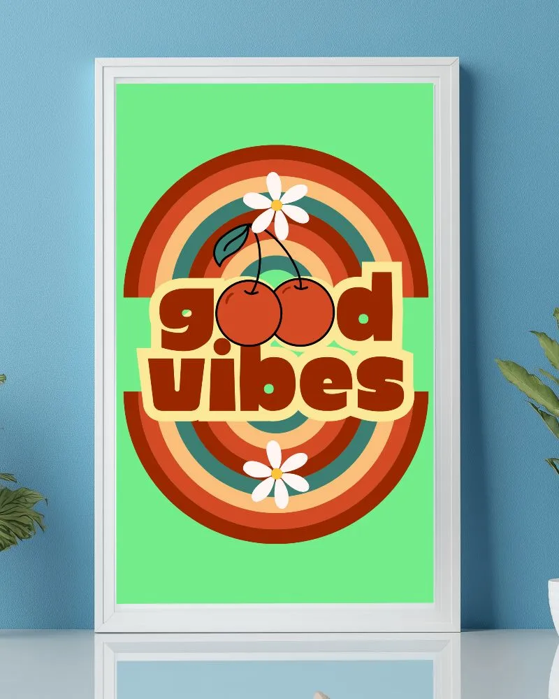 bright orange frame mockup