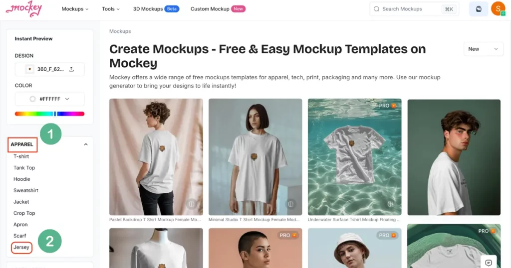 click jersey in the apparel on how to make jersey mockup