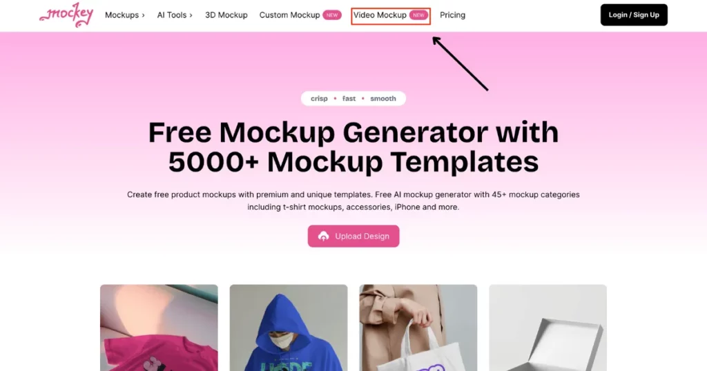 click video mockup