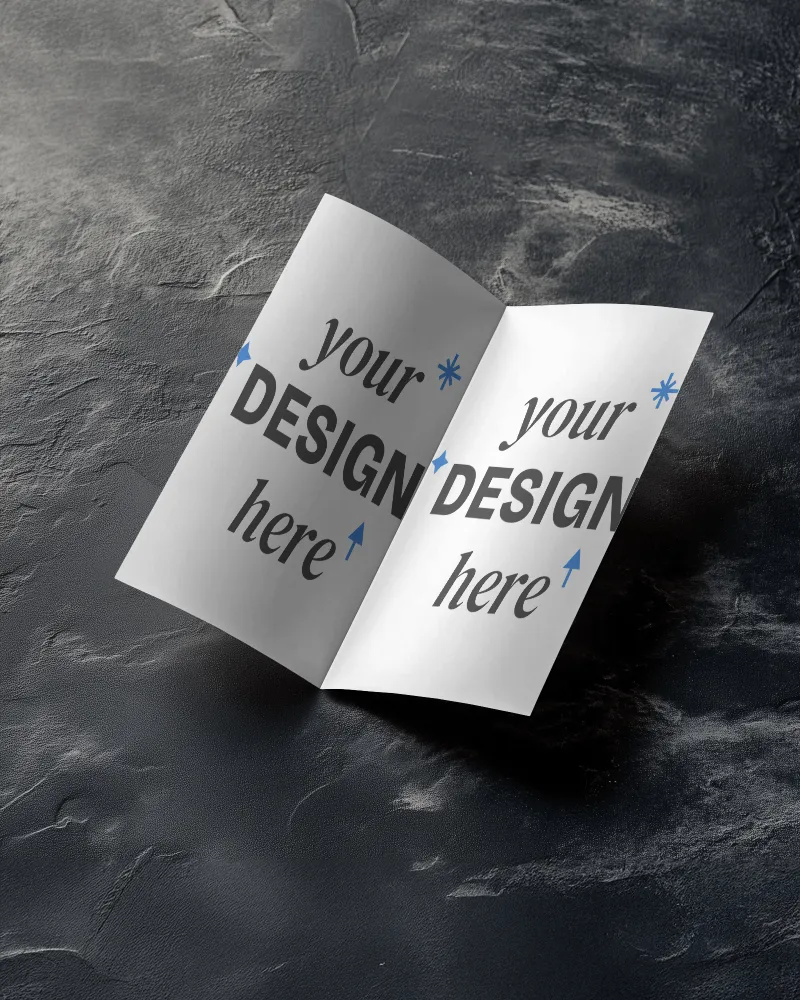 financial services brochure mockup