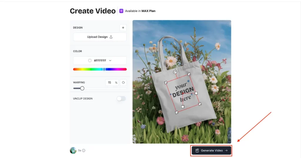 generate video mockup