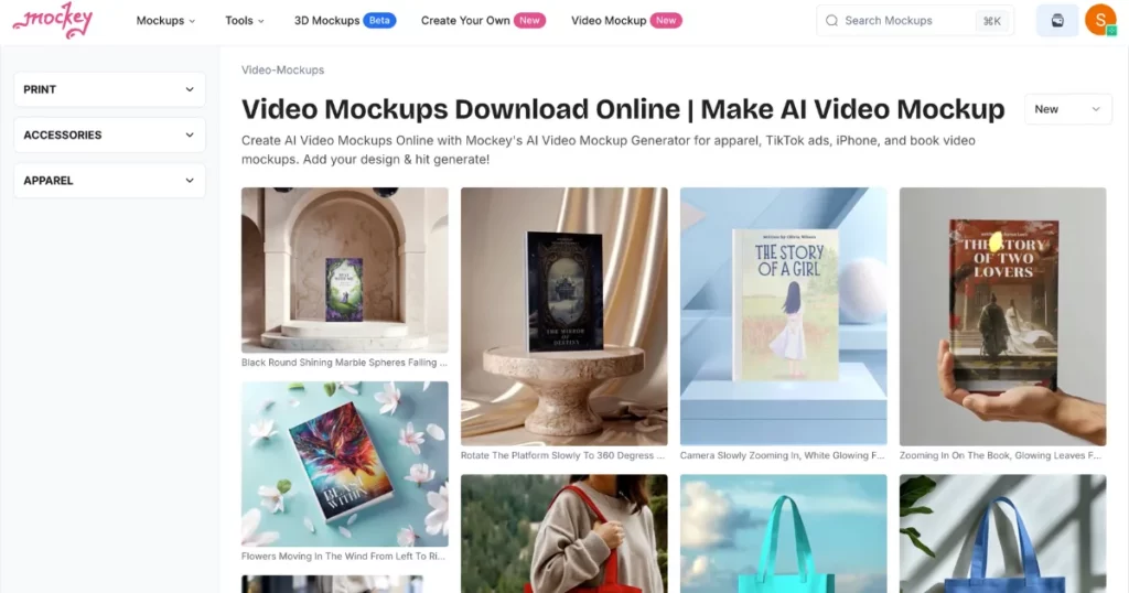 mockey ai video mockup generator