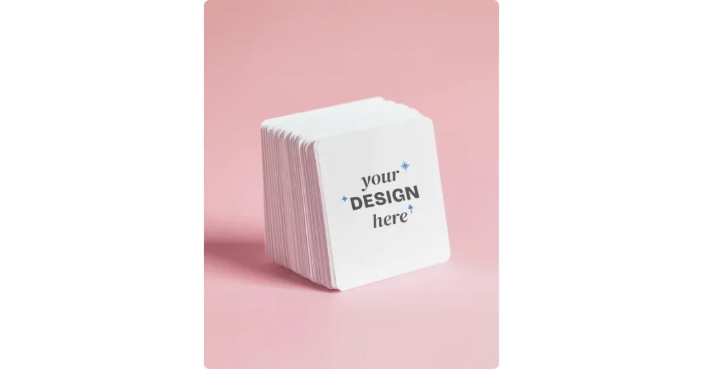 rounded business card mockups