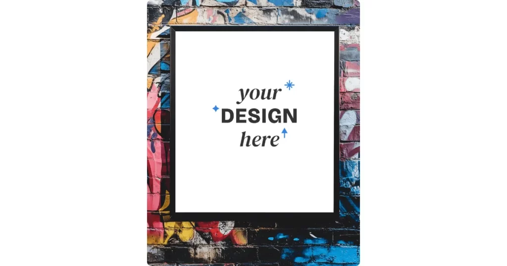 square frame mockups in mockey ai