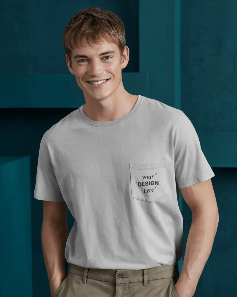 urban pocket t-shirt mockup