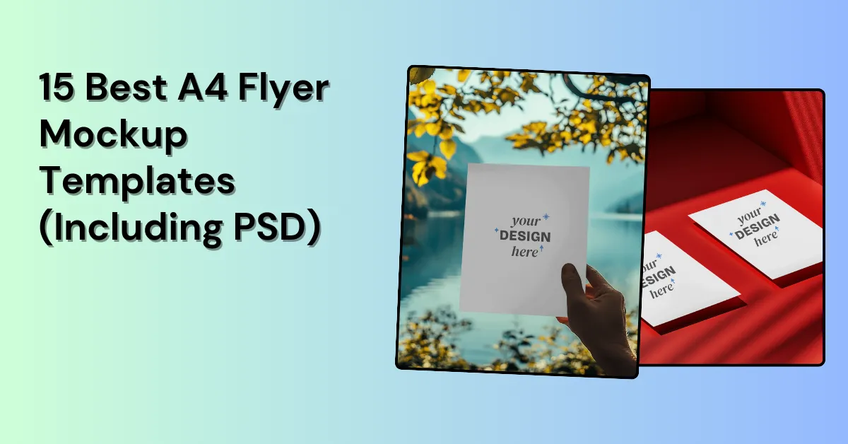 best a4 flyer mockup templates