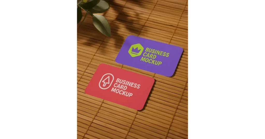 business card mockup is a type of card mockup