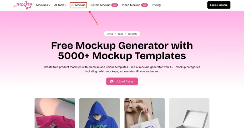 click 3d mockup