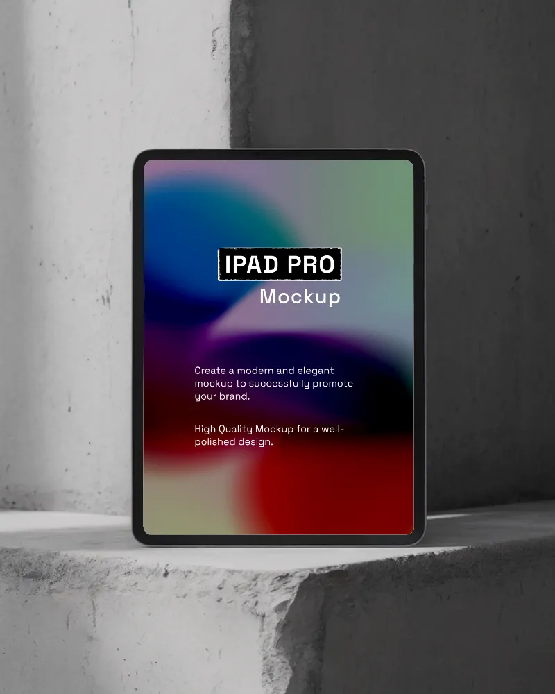 minimalist ipad pro mockup