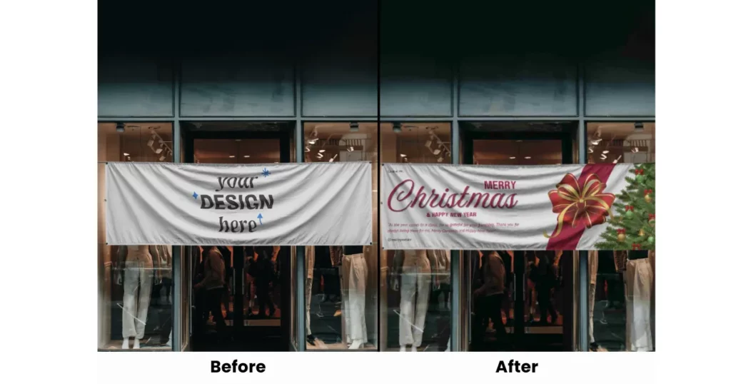 mockups of outdoor banner