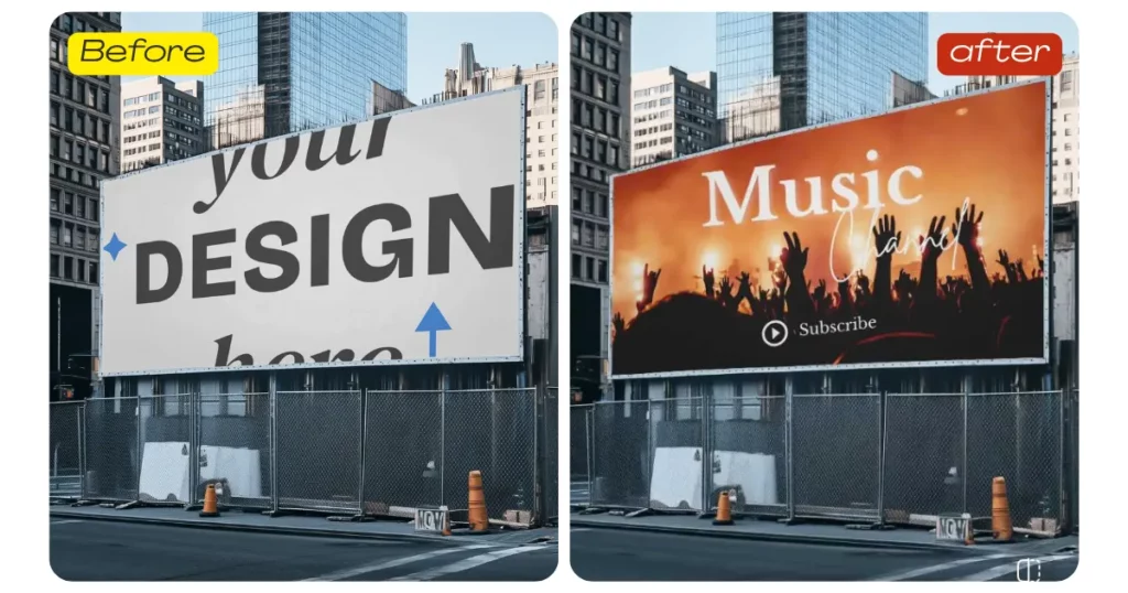 select wide billboard mockups