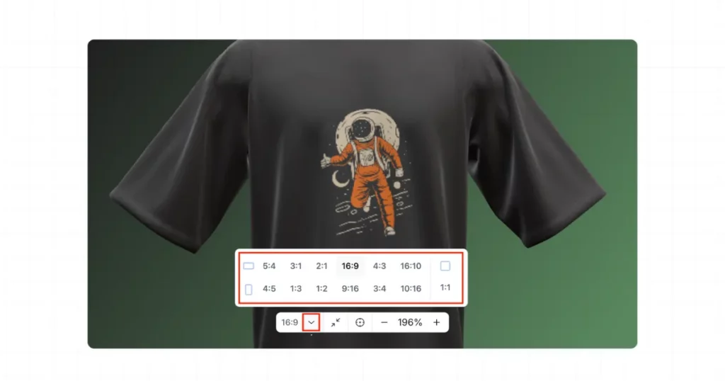 set the right aspect ratio