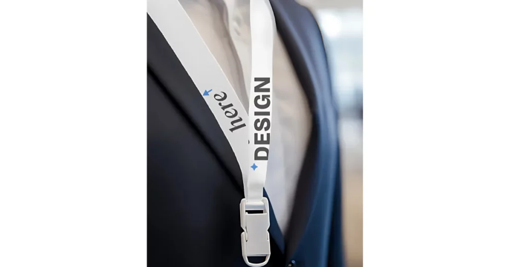try mockey ai white lanyard mockup templates