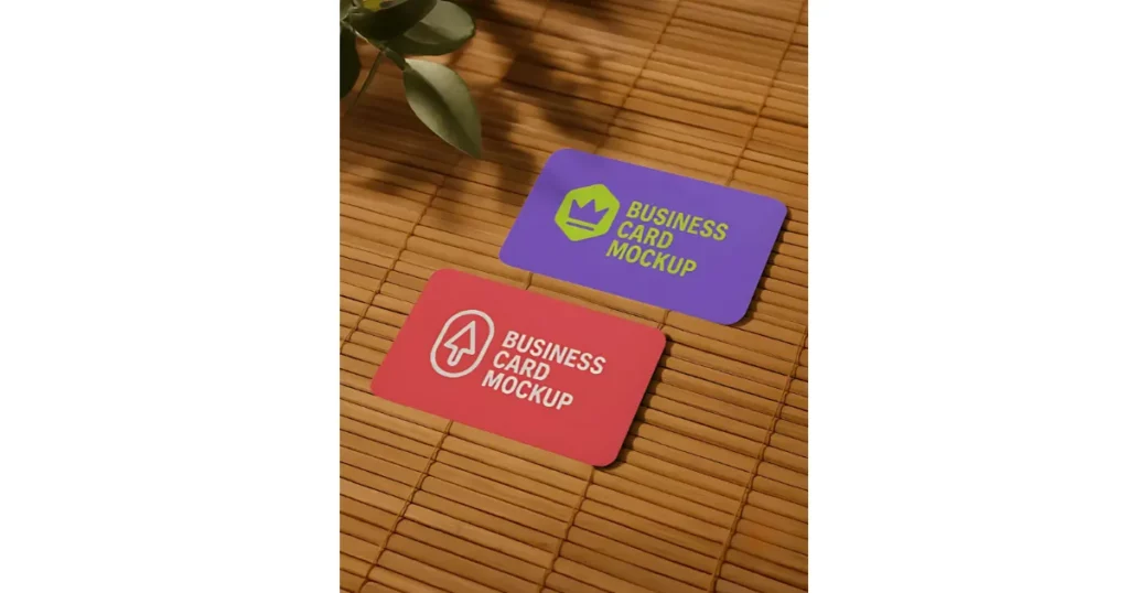 try rounded business card mockups