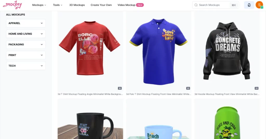 use mockey ai 3d clothing mockup generator