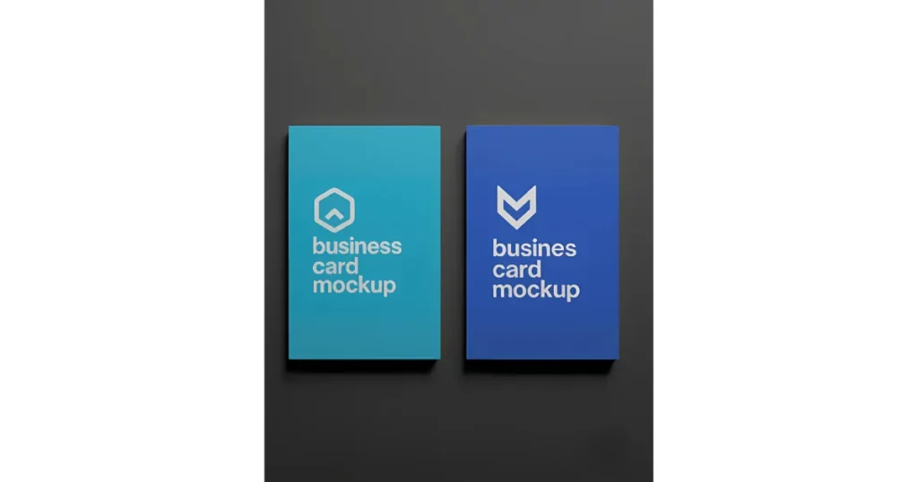 use mockey ai vertical business card mockups