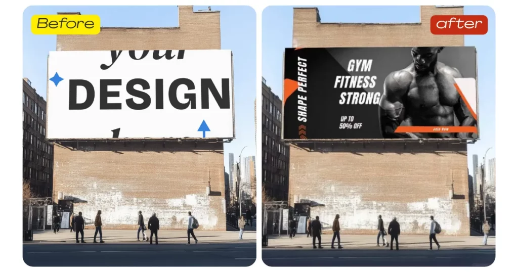 use roadside billboard mockup templates