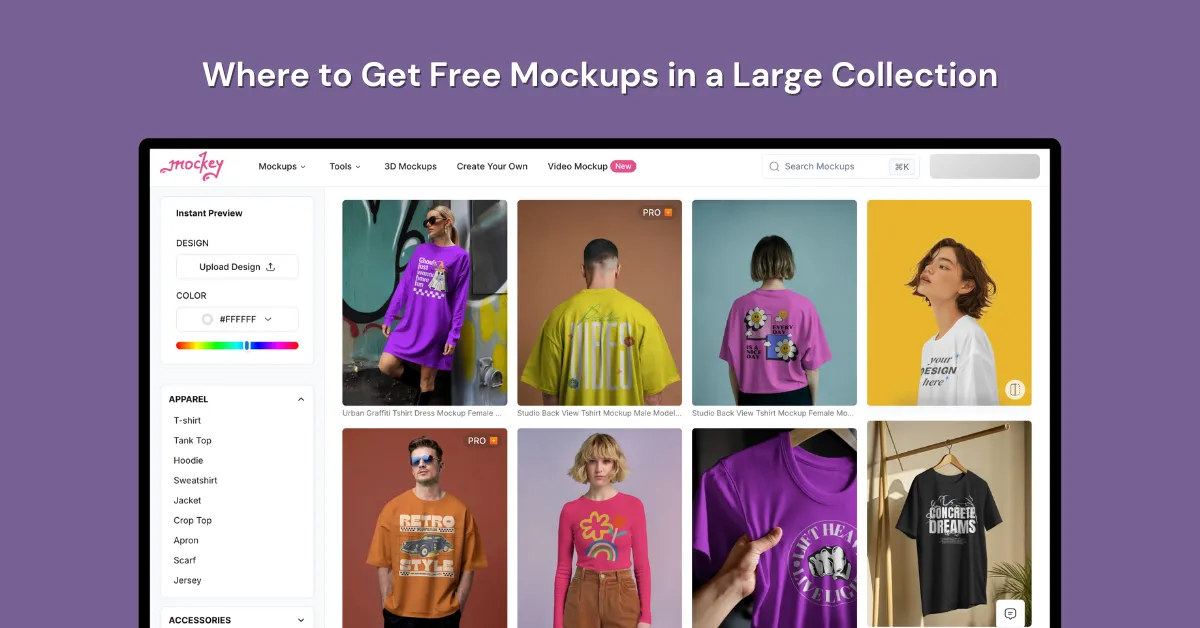 Where to Get Free Mockups in a Large Collection