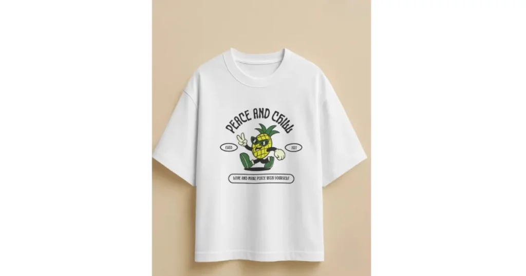 a boxy fit oversized t-shirt