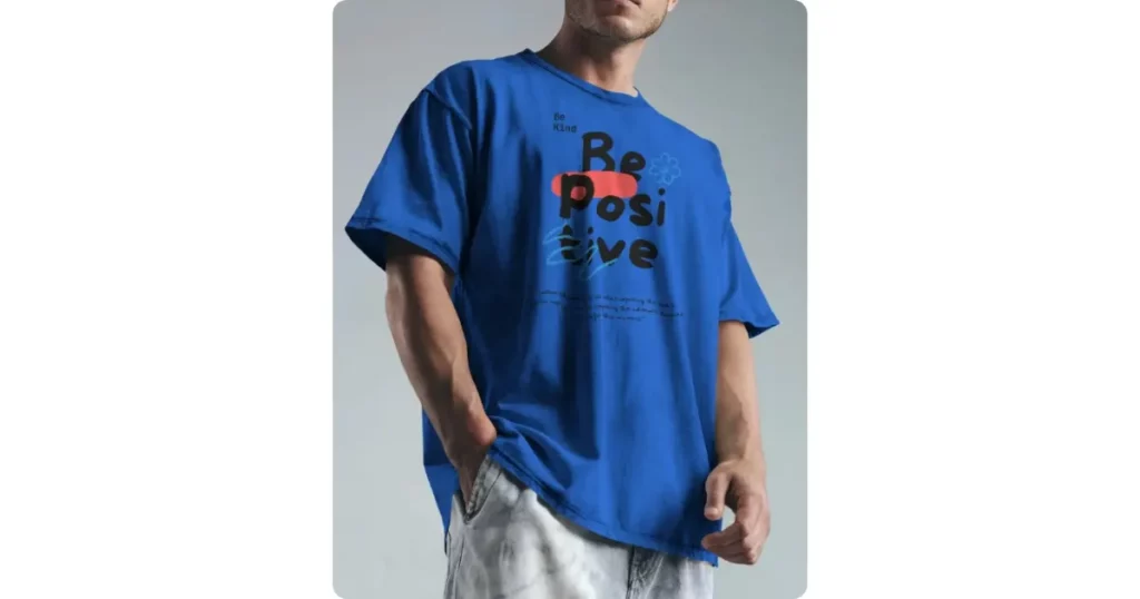 a man wears a casual t-shirt with one hand in his pocket