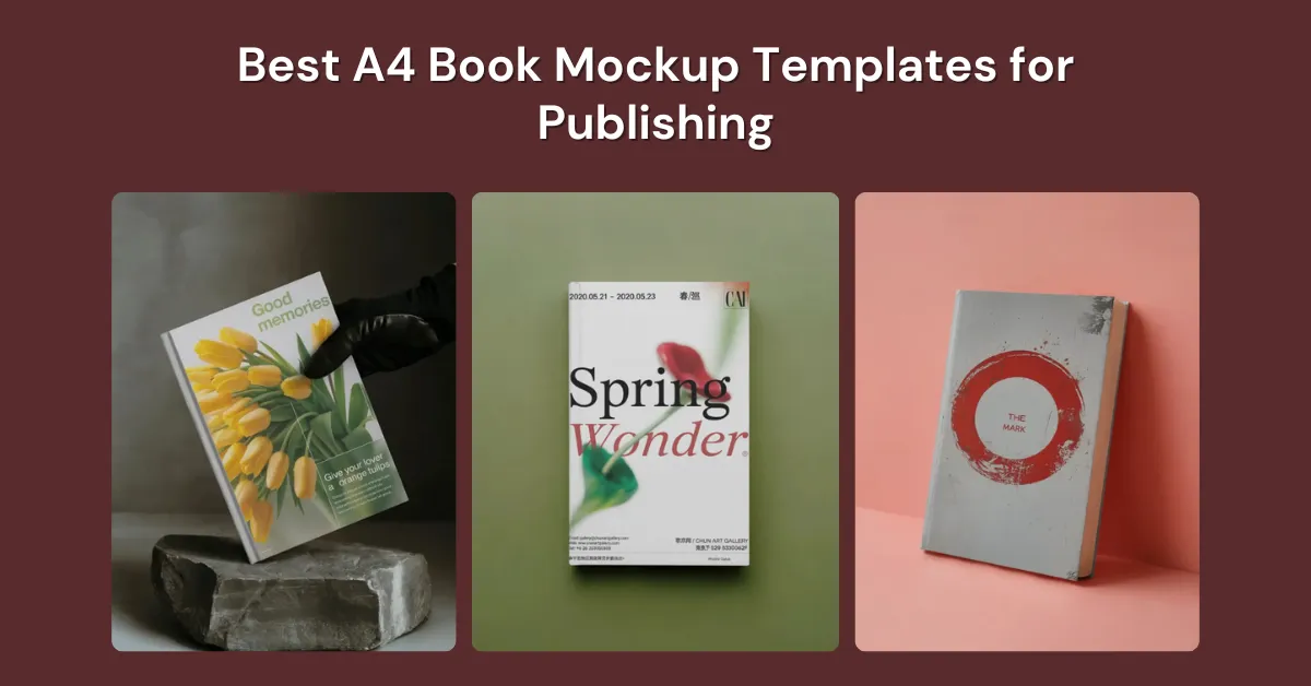 7 Best A4 Book Mockup Templates for Publishing