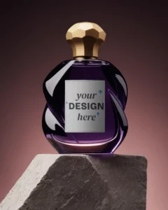 luxury fragrance perfume bottle mockup