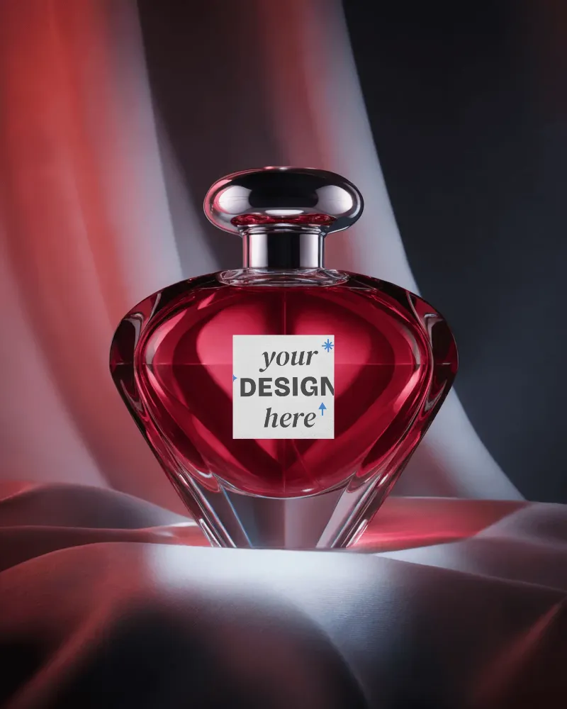 luxury glass perfume bottle