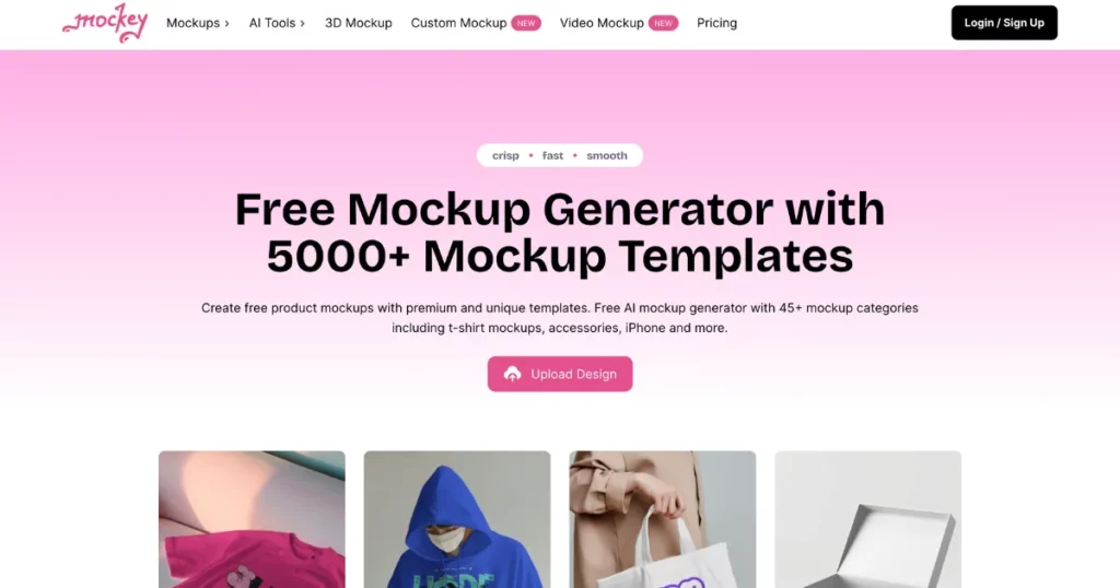 mockey ai's clothing mockup generator
