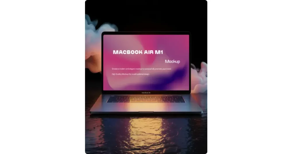 the front view of a macbook air m1