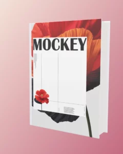 3d hard cover book mockup