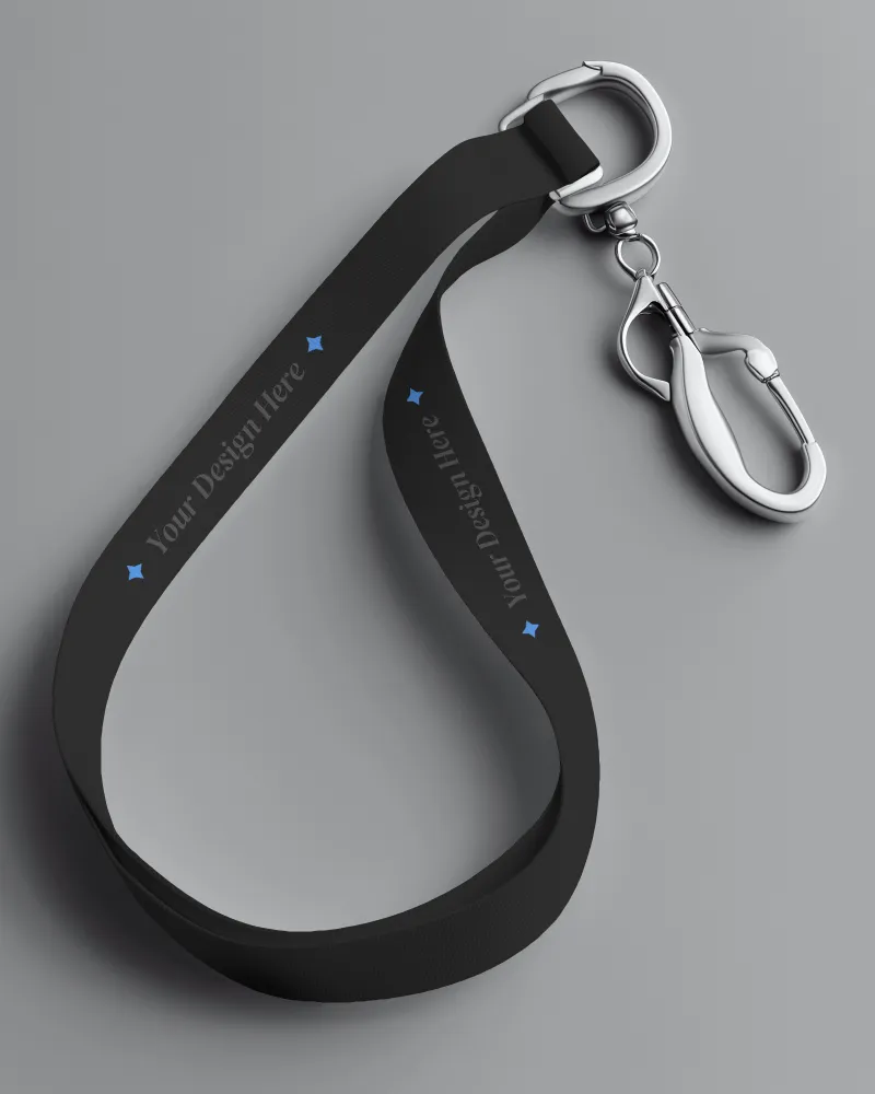 Black Lanyard Mockups