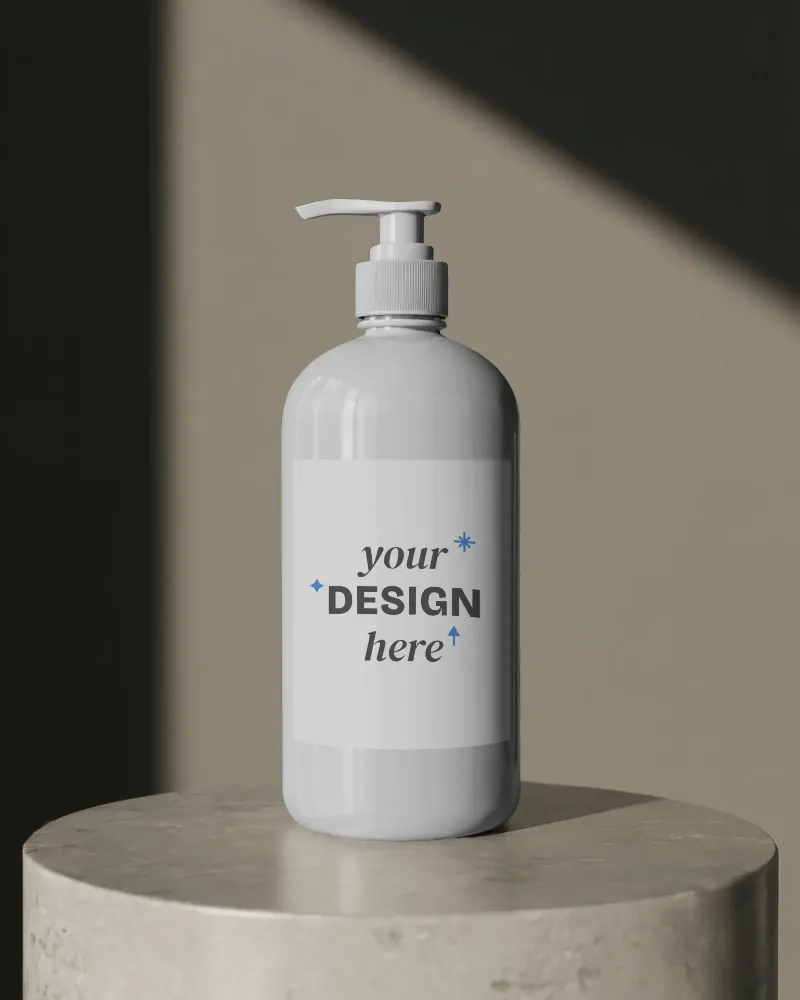 Cosmetic Pump Bottle Mockups