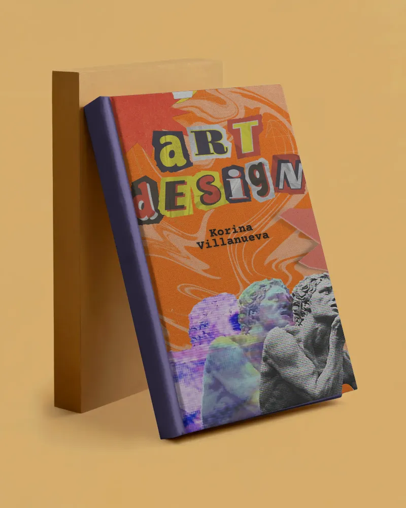 angled hardcover book mockup